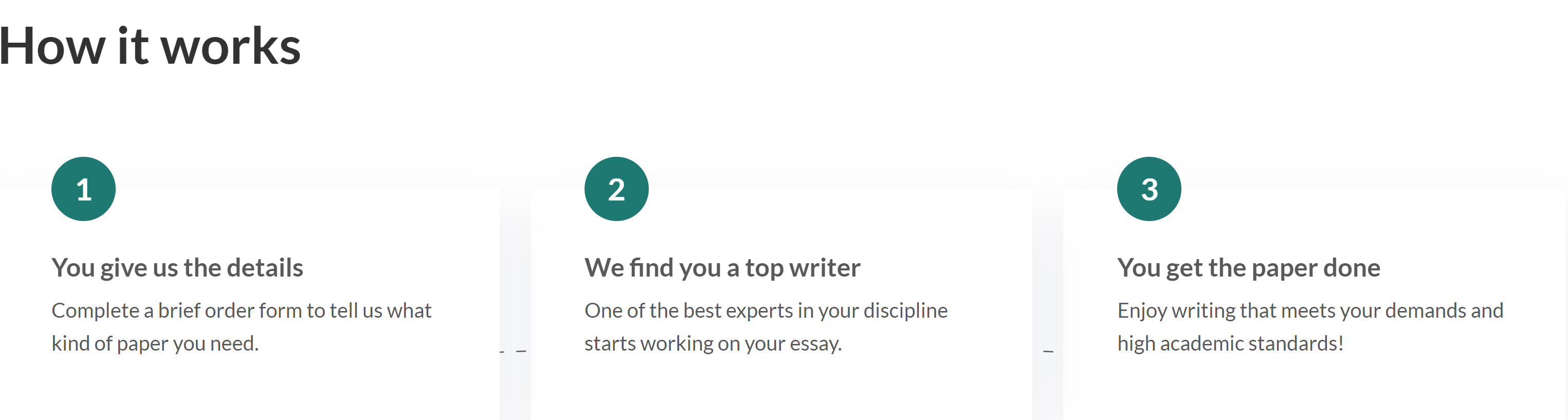 how our top-notch writing service works
